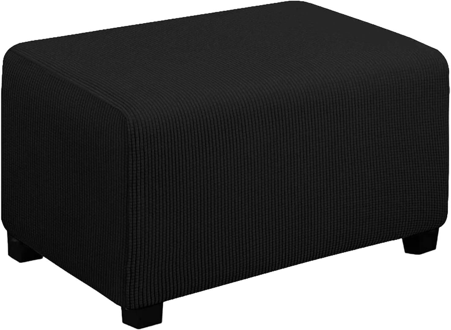 Housse Pour Repose Housse De Pouf Ottomane Carrée/Rond Extensible 40x40/50*50cm Housse D'ottoman