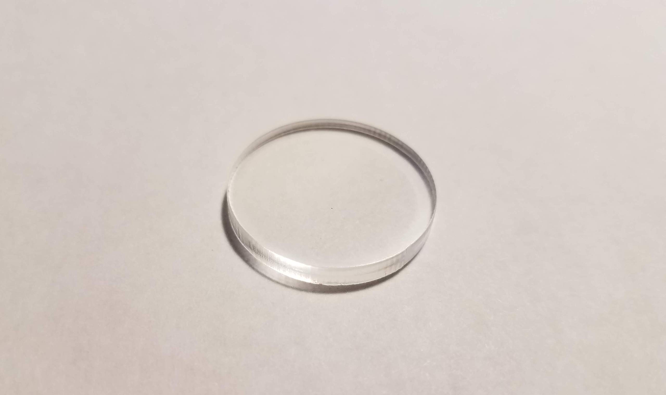 LaserThing 25x Clear Acrylic Circle Blank Discs - 1/8" Thick (Select Size) - (1" Diameter)