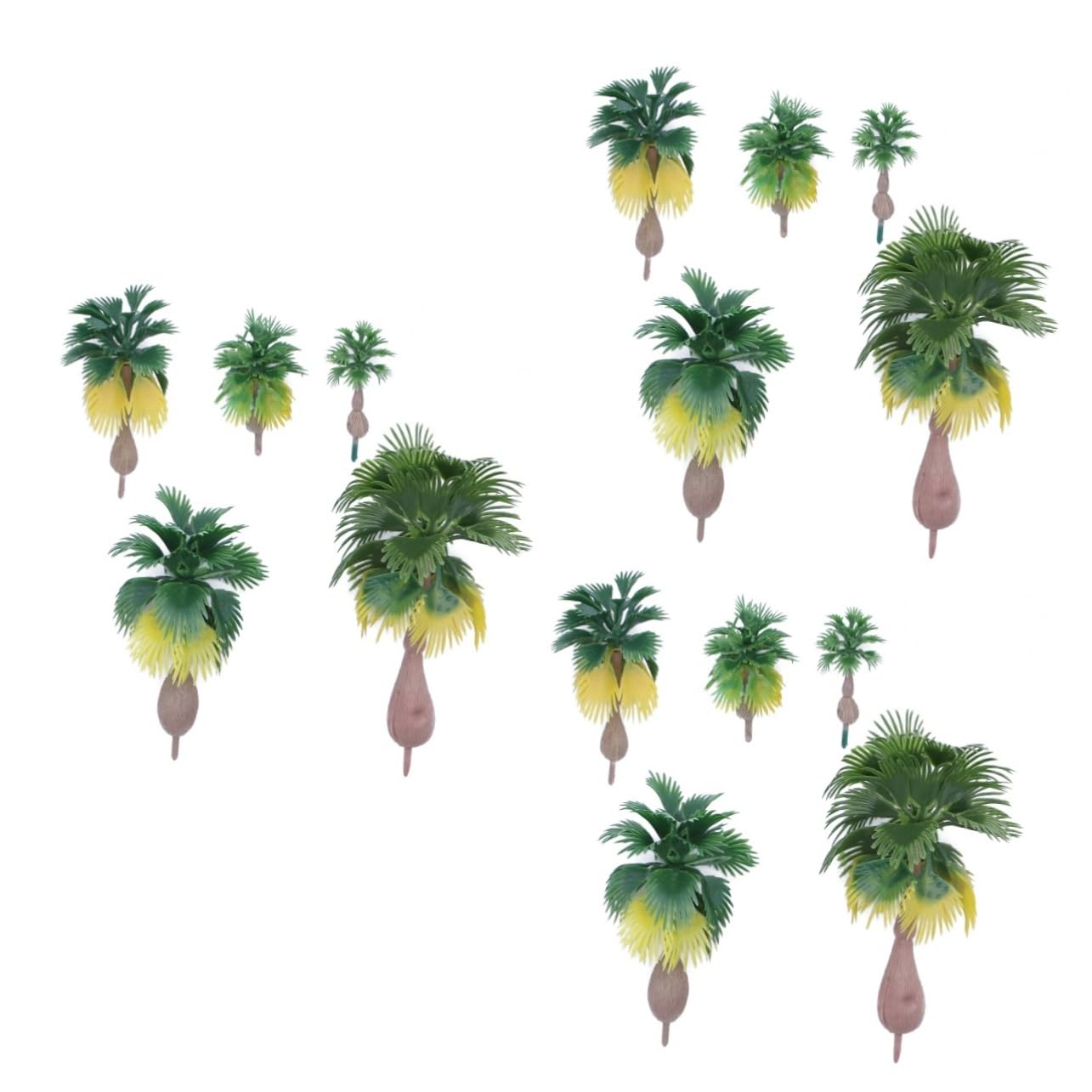 TEHAUX 45pezzi Palma Modellini Per Scala n z Paesaggio Decorazioni Per Diorama e Scenari Naturali