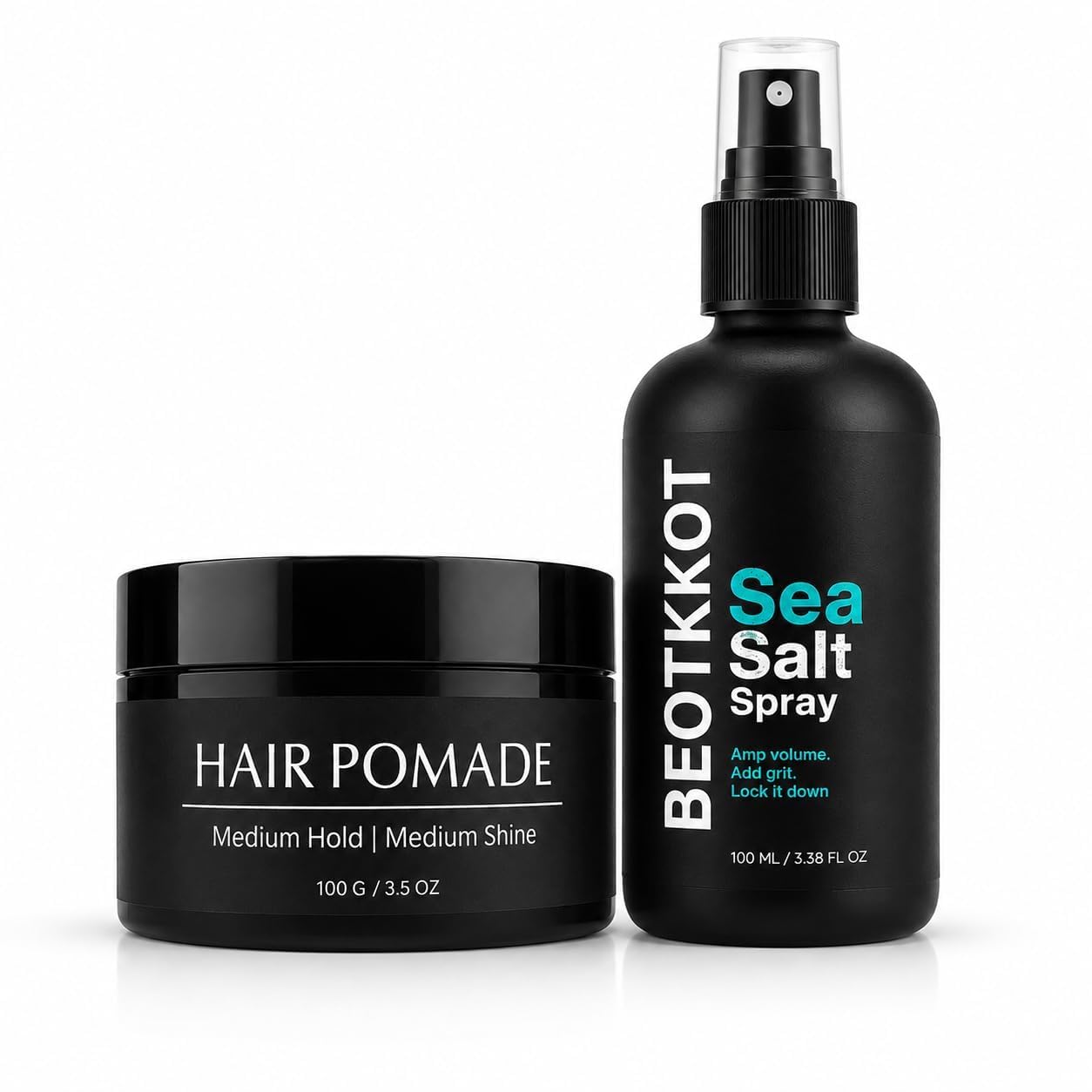 Sea Salt Spray (100ml) & Hair Pomade (100g) Combo | Medium Hold, Medium Shine | Water-Based Hair Styling Set | Volumizes, Texturizes & Defines Hair | With Bhringraj, Vitamin E, Avocado Oil & Biotin-image-28