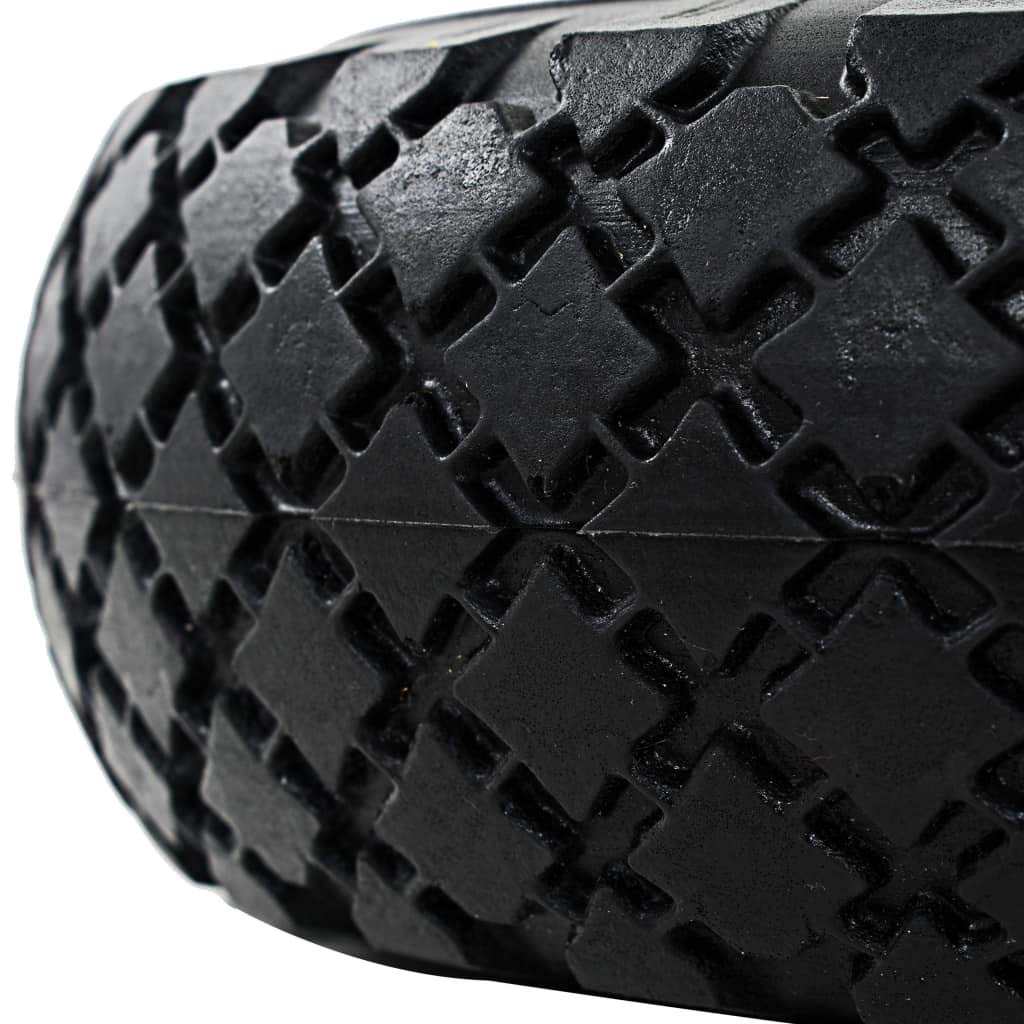 Festnight Sackkarrenräder 2 STK. | Sackkarre Ersatzrad Rad Reifen | Handkarren Rollwagen Ersatzreifen | Massives PU 3,00-4 (260x85)