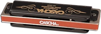 CASCHA HH 1610 DE Professional Blues Harmonica Set with German Instructional Book Plus MP3-CD