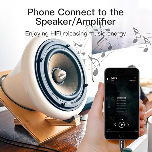 Miniatura 5 de VENTION Cable de audio USB C a 2, cable de audio RCA tipo C a RCA macho a macho, divisor de audio USB-C 2RCA Jack para teléfono, tableta, cine en