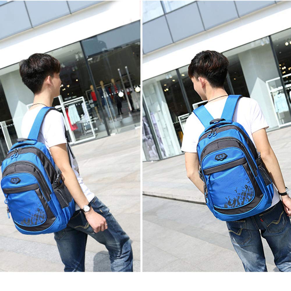 Mochila escolar Mochila para niños Niñas Adolescentes, primarios/secundarios/universitarios Estudiantes Satchel Book Tela Oxford impermeable Bolsa para portátil ligera (black)