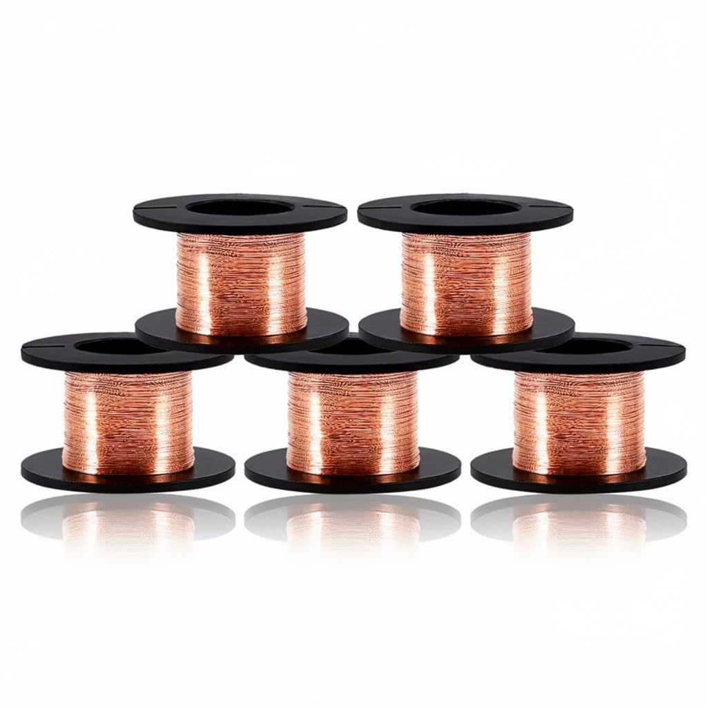 Alambre de Imán Esmaltado de Cobre 0.1mm 12m Reparación