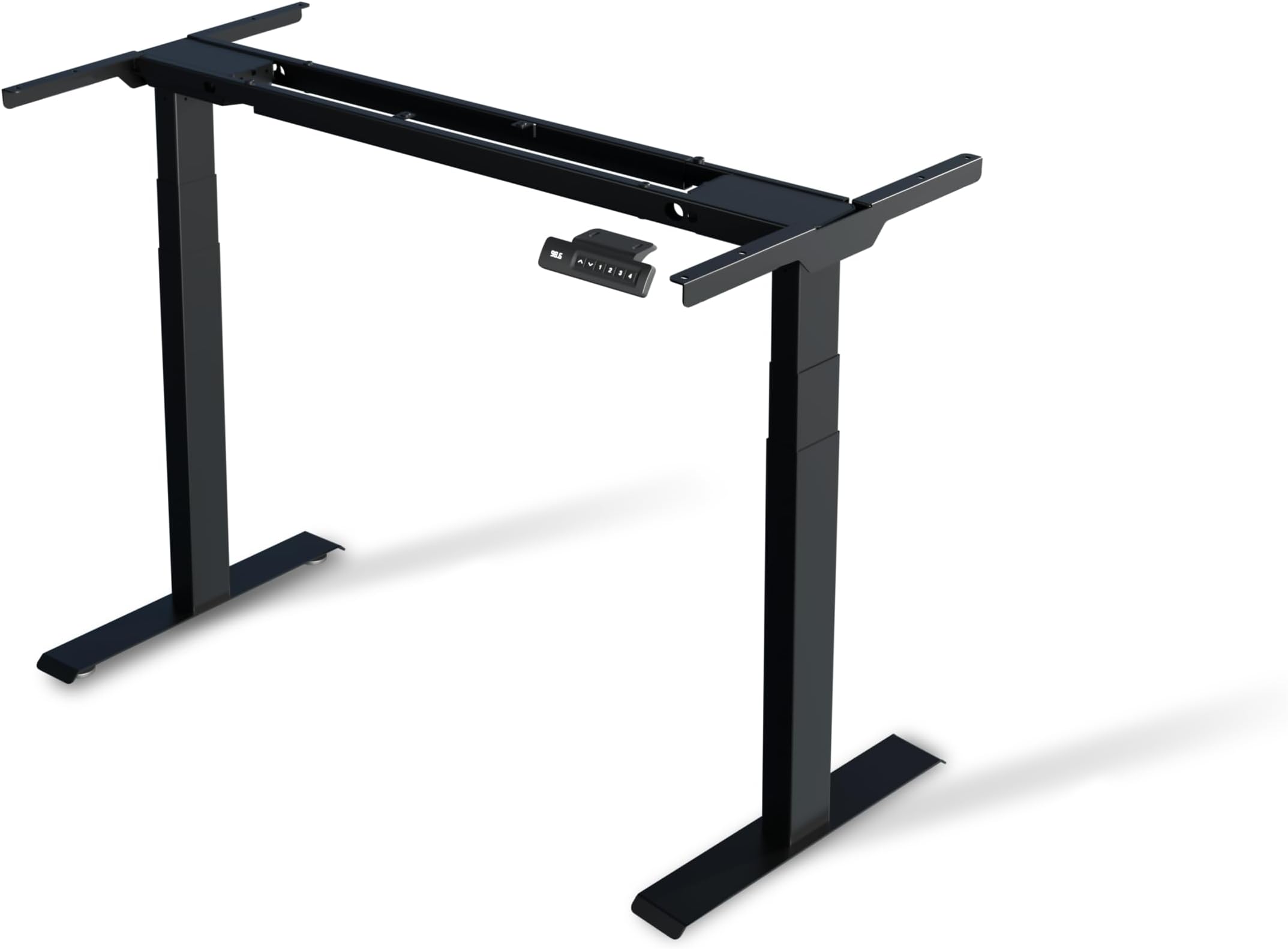 ErgoYou - Electric Height Adjustable Standing Table - Dual Motor 3 Stage - 125 Kg Max Weight Capacity - E15 Series - Ergonomic Sit Stand Computer Desk (Maple, 47 x 23.5 inches)