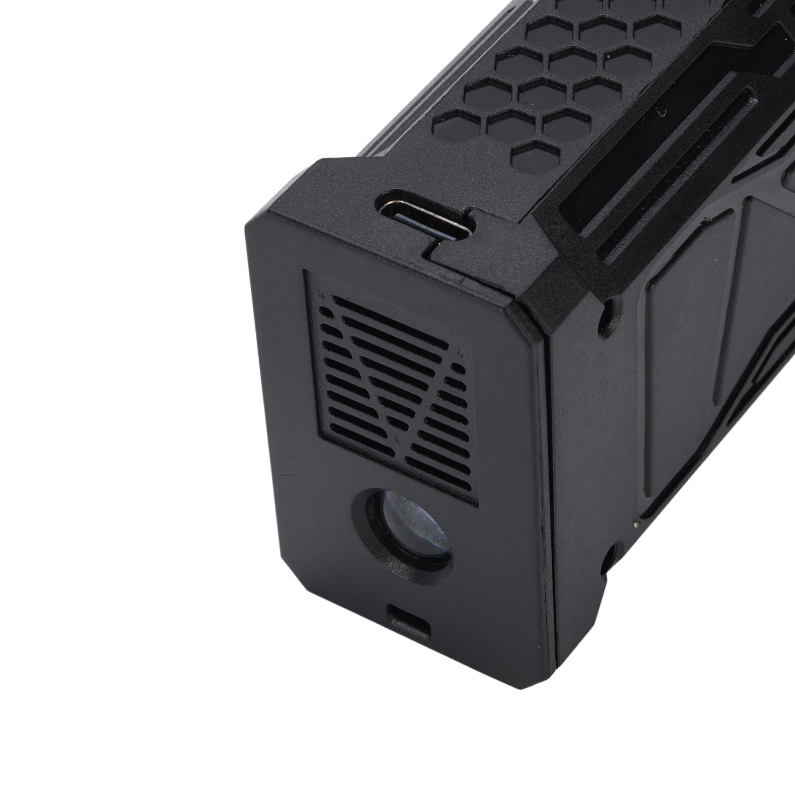 Wakects Jet-Gebläse, ABS, Wiederaufladbar, Jet-Trockenventilator, 130.000 U/min, mit Digitalanzeige und Licht, 5-Gang-Typ-C-Aufladung, für die Reinigung von Auto-Computer-Tastaturen, Kameras