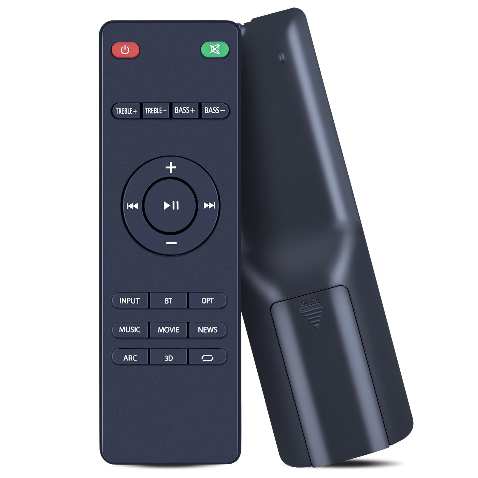 PZL Replacement Remote Control ONLY for Wohome S99 Small TV 2.1 Soundbar, for HD-019 Vmai X-BAR 2.1 Channel Sound Bar