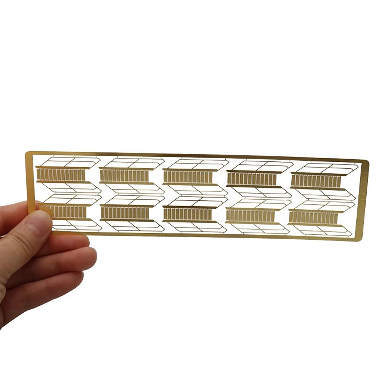 Échelle De Gravure De Modèle De Bateau 1:72 1:100 1:150 1:200, Feuille Gravée en Laiton, Micro Escaliers for Assemblage De Bateau Télécommandé(1/100)