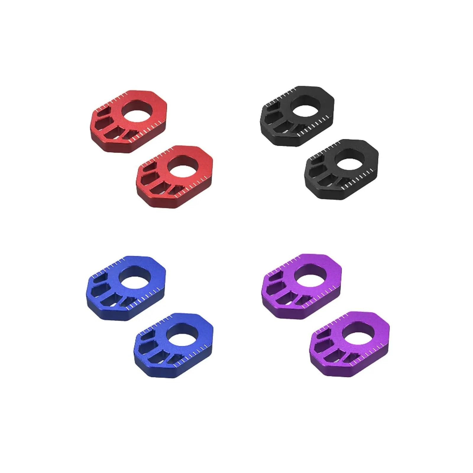 Ajusteur de Chaîne Ajusteur de chaîne de vélo tout-terrain Convient pour Honda CRF250L CRF300L, blocs d'essieu arrière, tendeur de chaîne, pièces hors route Tendeur de Chaîne de Réglage de | Blue