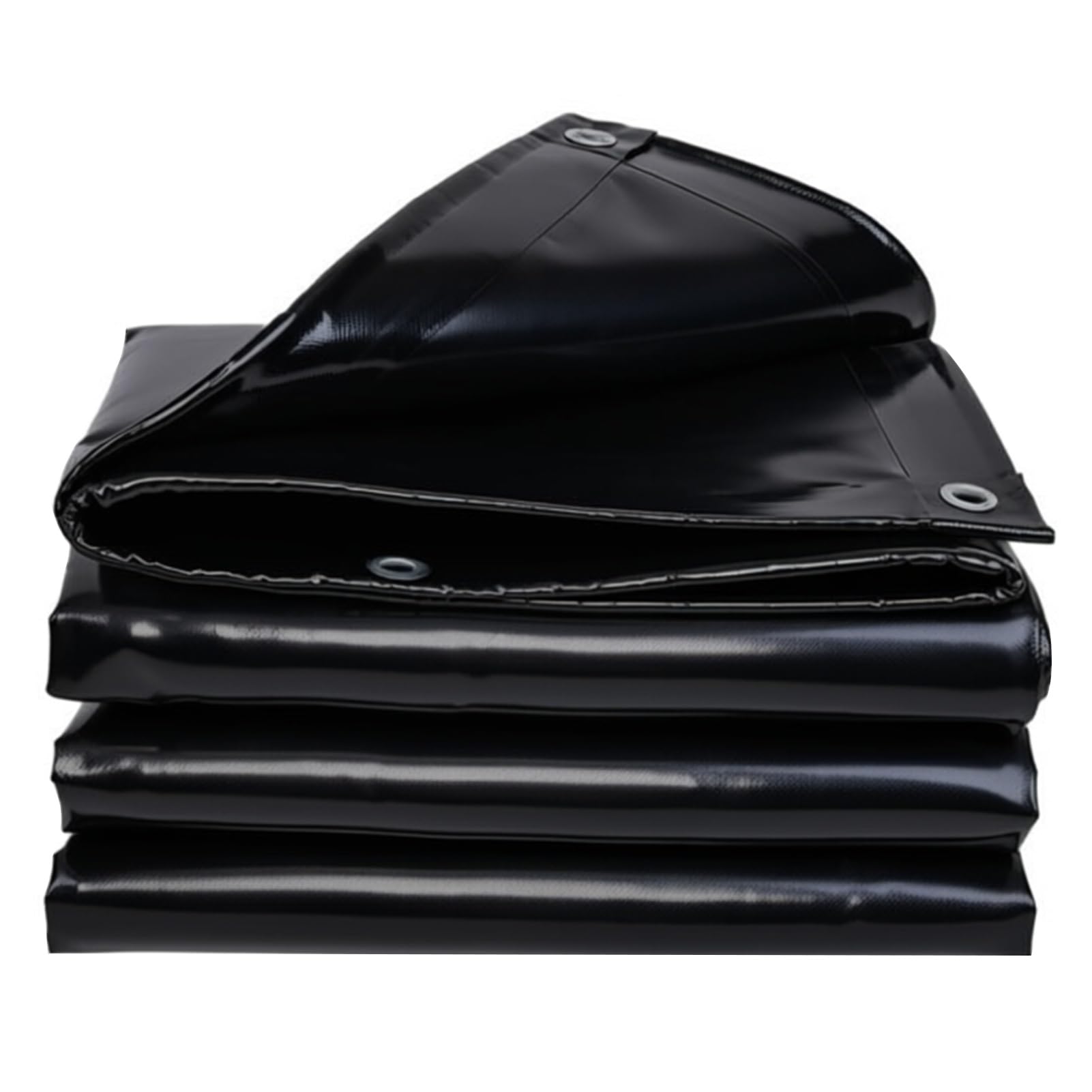 Dmchengma One Color Tarp Canvas Heavy Duty Waterproof For Outdoors, Black 0.45Mm Thick Tarpaulin Cover For Car Boat Camping Firewood Woodpil(3X3m(9.8Ftx9.8ft))