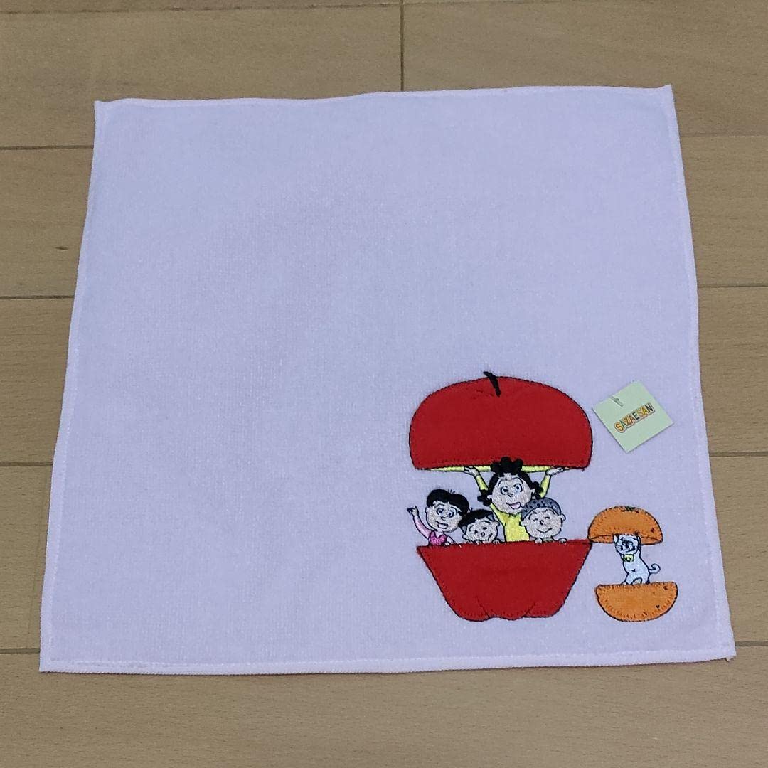 Amazon.co.jp: サザエさん 刺繍 タオルハンカチ : ファッション