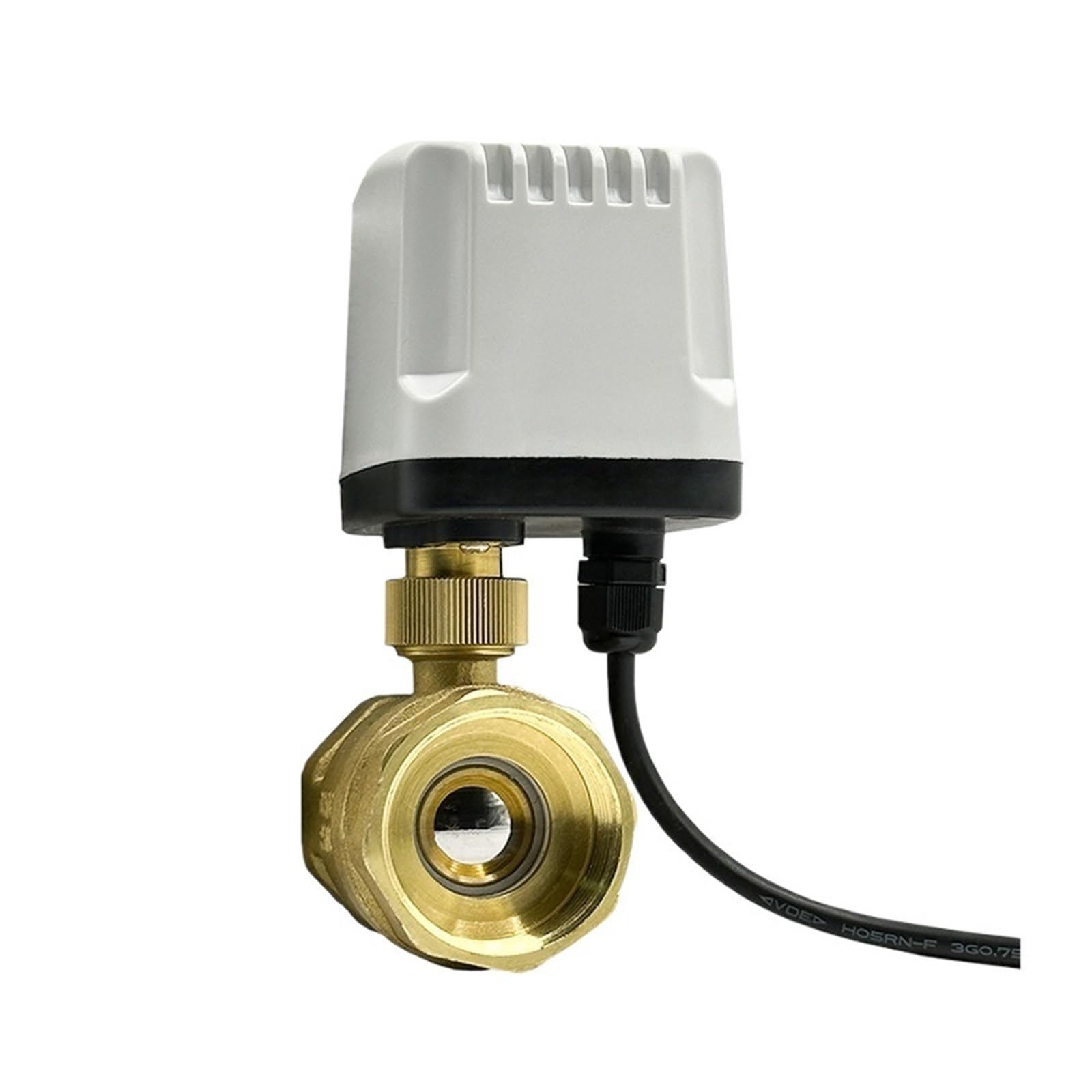 Valvola a sfera motorizzata 1/2" 3/4" 1" 2" Valvola a sfera motorizzata impermeabile Valvola a sfera elettrica in ottone a 3 fili con 2 controlli(DN40,12,CR03)