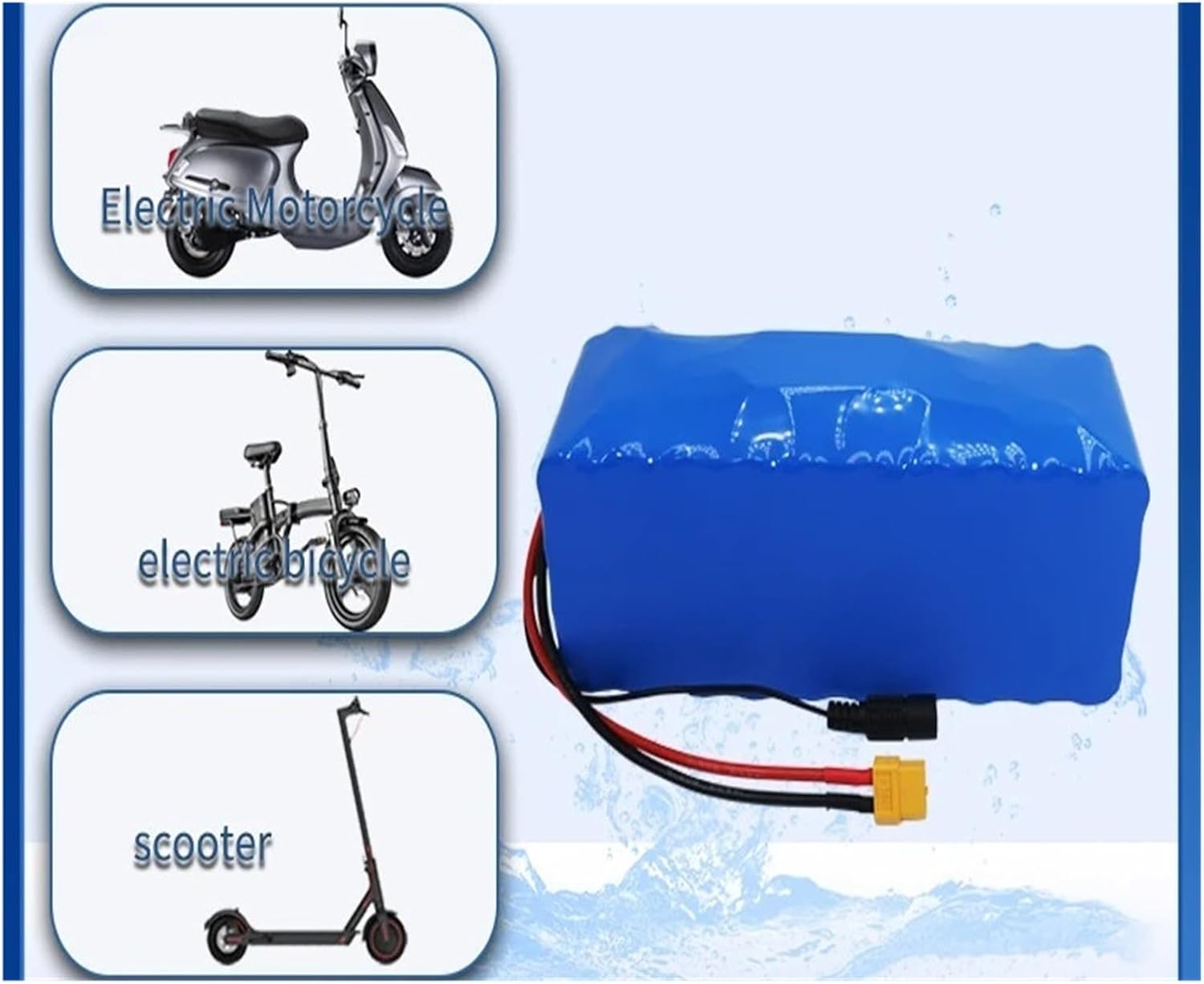 36V-42V 10S4P 14000mAh大容量パワーリチウム電池パック、25A BMS搭載、電動自転車、電動自動車、自転車、スク