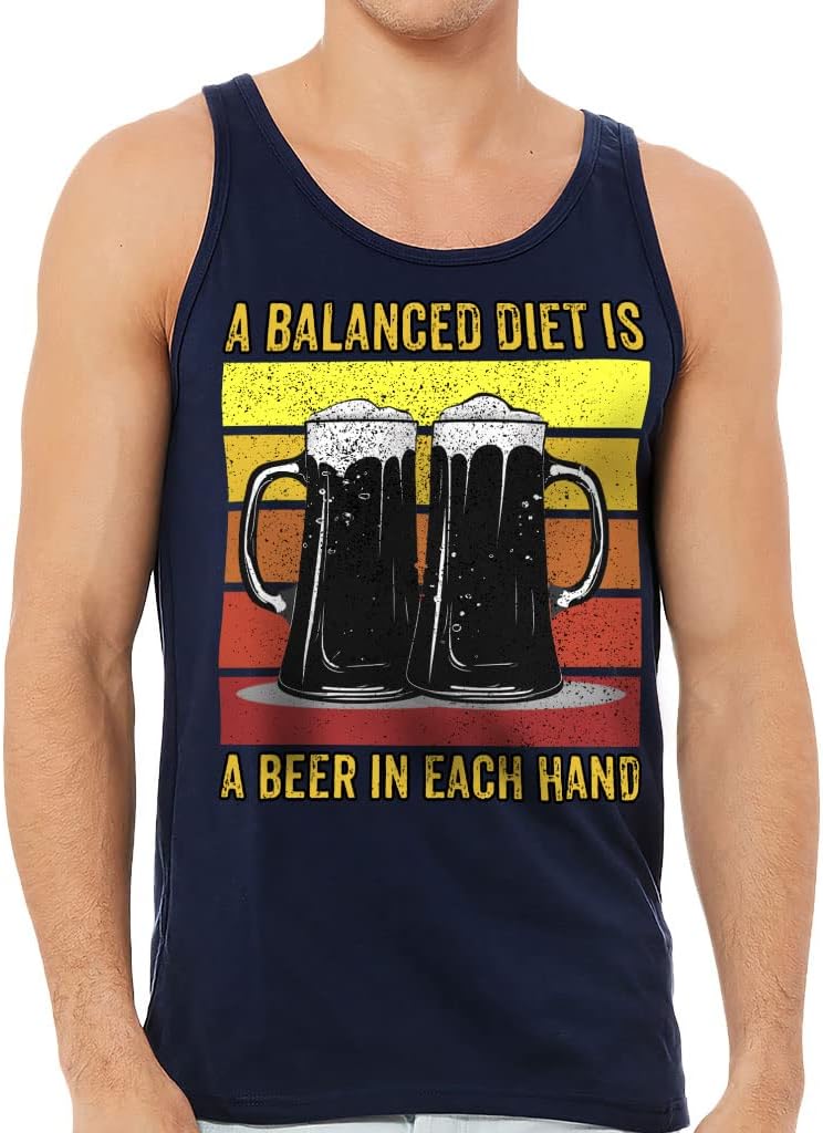 Funny Beer Tank - Retro Beer Workout Tank - Quote Jersey Tank