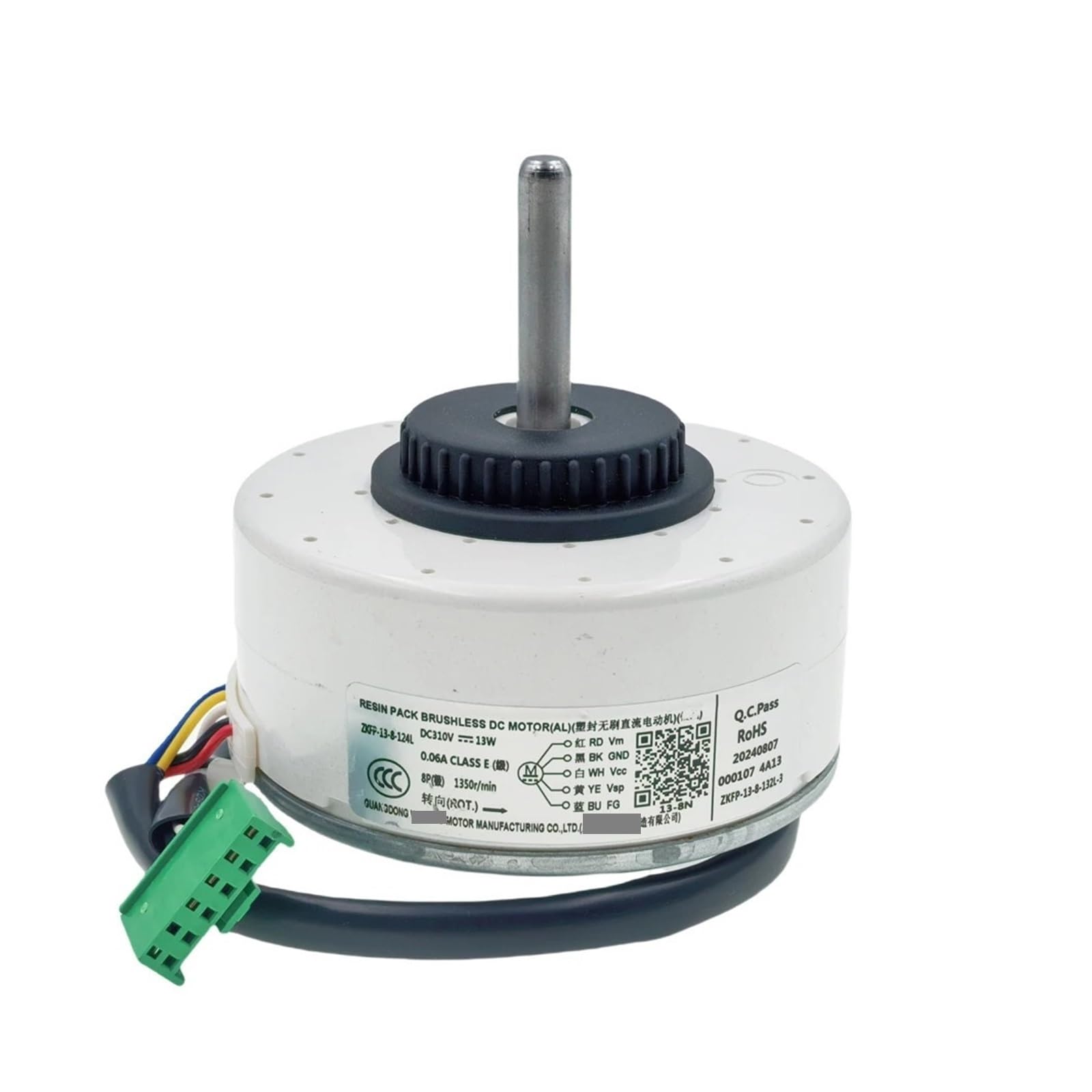 CHFOUGNE ZKFP-13-8-124L DC310 13W 1350r/min Indoor Unit DC Fan Motor For Air Conditioner