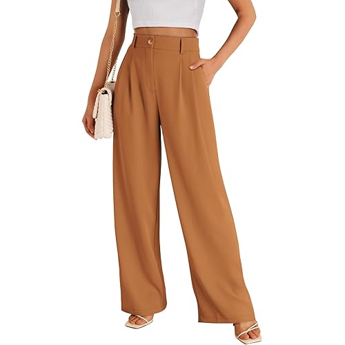 LILLUSORY Wide Leg Dress Pants Women's High Waisted Dressy Trousers