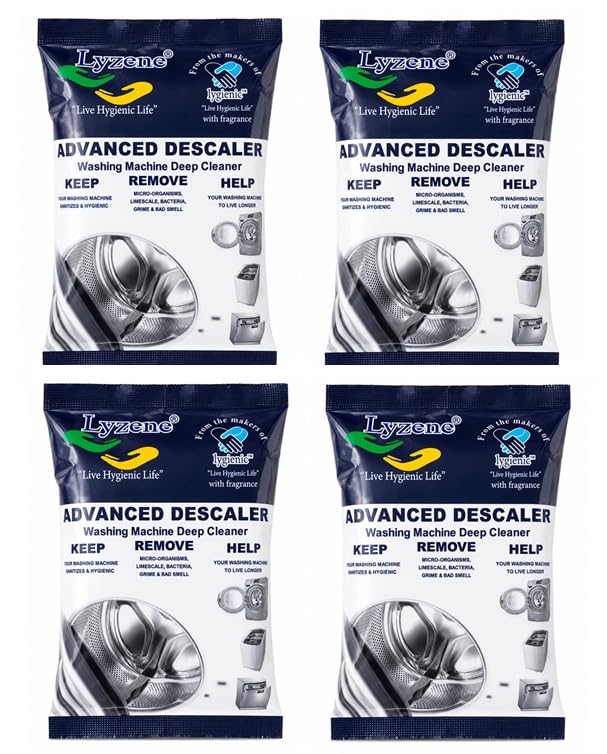 LYZENE Advanced Descaler Washing Machine Deep Cleaner Powder by eGalaxy Traders (Pack of 4)-picture-31
