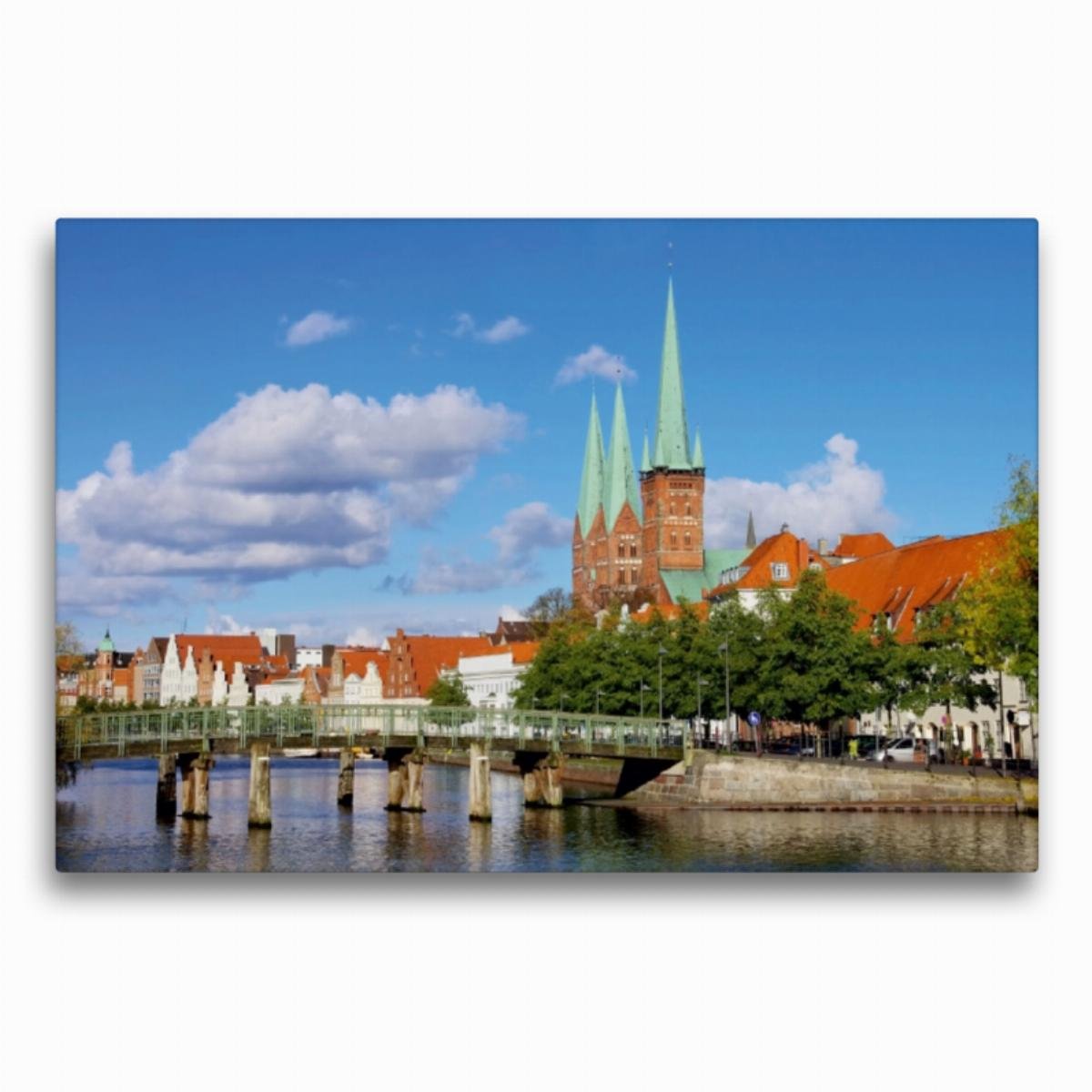 CALVENDO Premium Textil-Leinwand 120 x 80 cm Querformat Premium Textil-Leinwand 120 cm x 80 cm quer Meißen | Wandbild, HD-Bild auf Keilrahmen, Wanddekoration, Kunstdruck von Thomas Polske