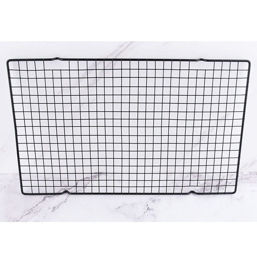 XMING Juego de Cinco Rejillas cuadradas for Enfriar Pasteles Rejilla de Drenaje de Verduras Rejilla de enfriamiento for Hornear de Acero Inoxidable (Size : 40cm)