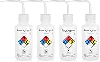 Vista 9 de Utile Botellas de lavado de seguridad con ventilación automática de isopropanol, 4 piezas de vol.16.9 fl oz, botella exprimible de boca estrecha