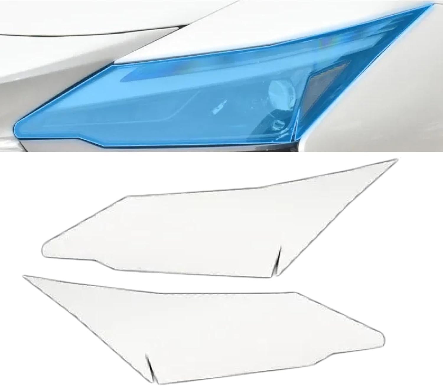 Samlng Blackened Car Front Light Film For Lexus Rz 450 2022-2023 Transparent Car Headlight Anti Scratch Protection Film Transparent Tpu Sticker