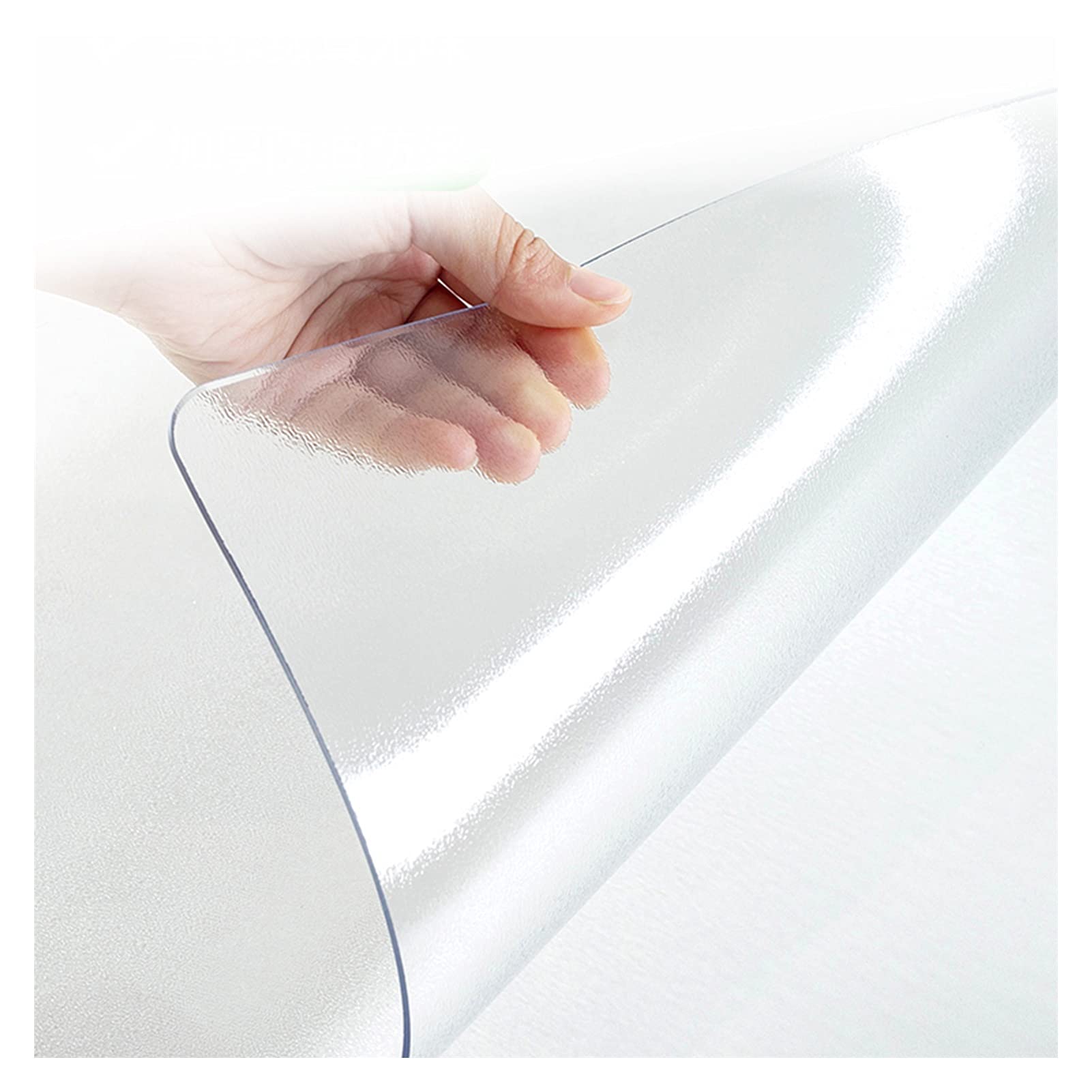 Tapete protector de suelo de PVC transparente, impermeable, resistente a los arañazos, para sala de estar y suelos de madera, 3 mm de grosor, 140 x 180 cm, diseño antideslizante