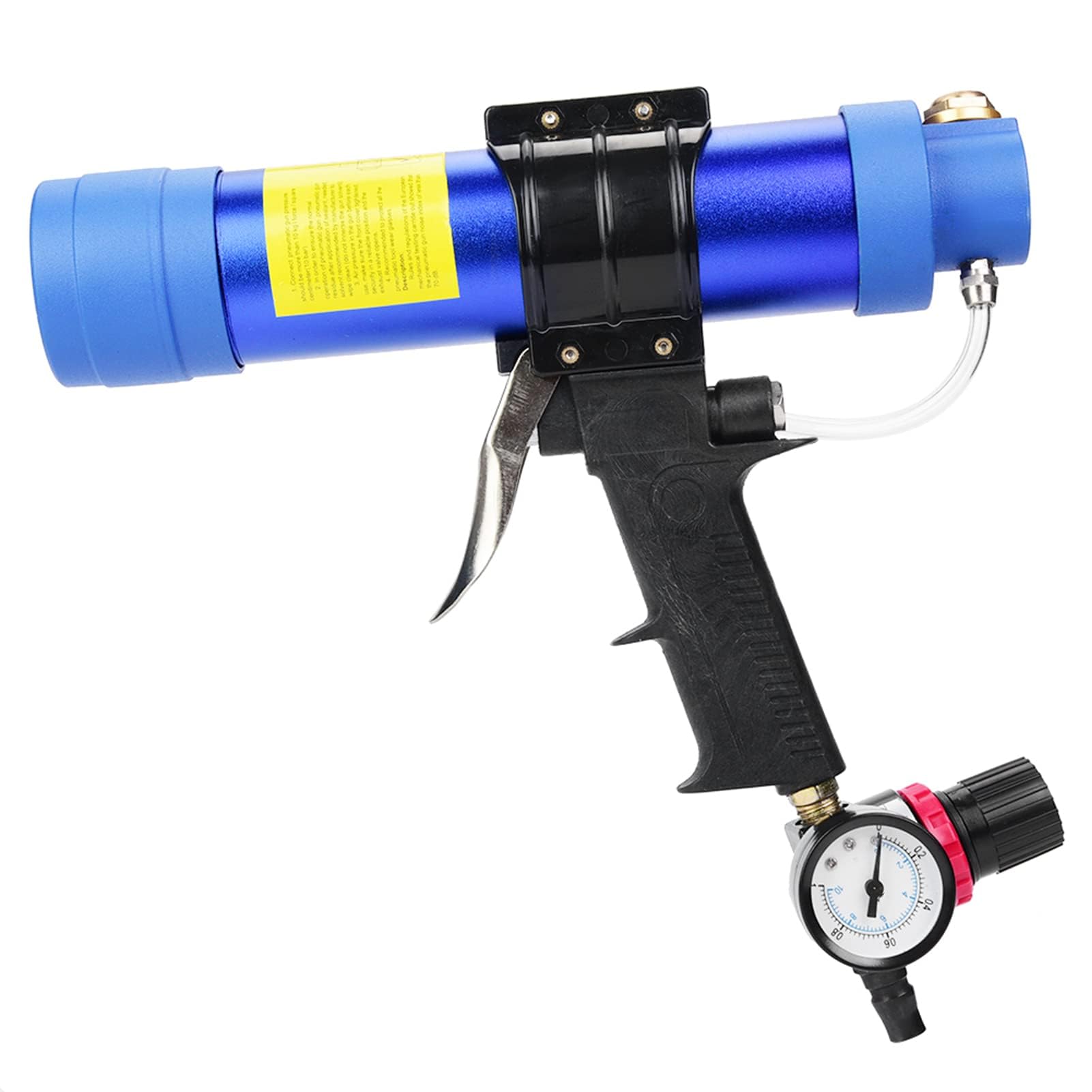 Pistola per Cartucce Aria Compressa, Pistola Pneumatica per Colla per Vetro, Pistola per Colla/sigillatura per Vetro con Cartucce, Pistola Ad Aria Compressa Regolabile 310 Ml