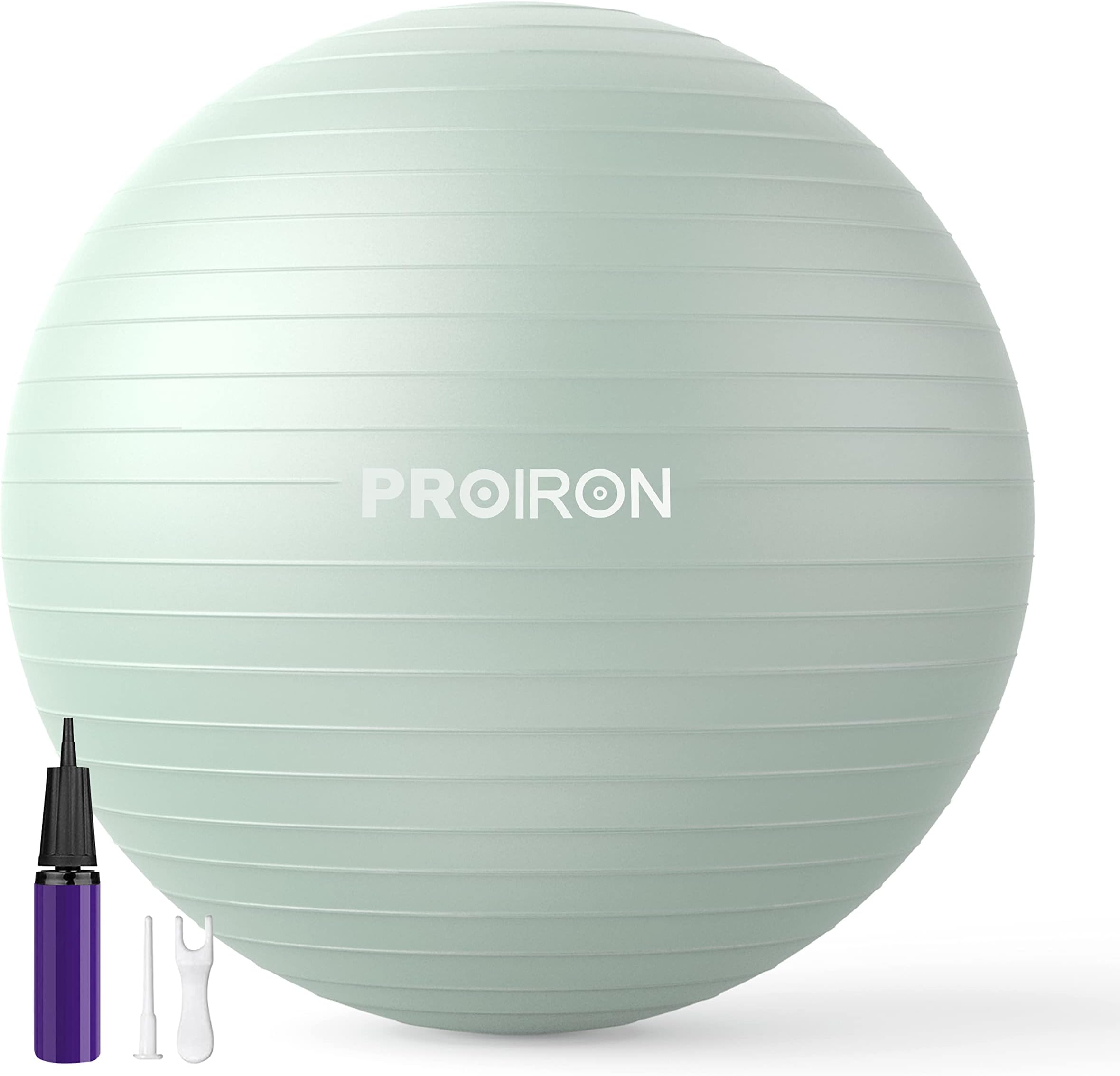 Exercise Ball Anti-Burst Yoga Ball Chair with Quick Pump Slip Resistant Gym Ball Supports 500KG Balance Ball for Pilates Yoga Birthing Pregnancy Stability Gym Workout Training