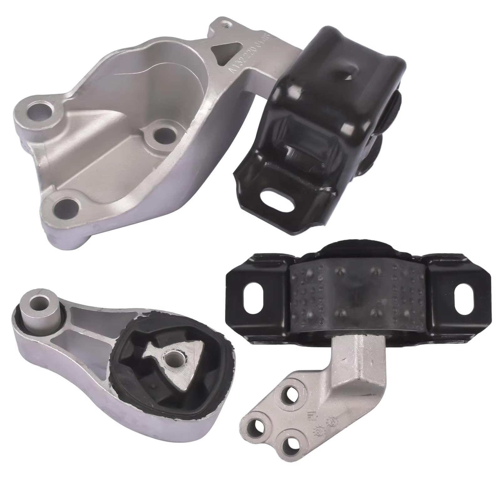 Kit supporto motore Compatibile con Smart Per Fortwo 451 1.0L L3 2008-2015 1322200048 1322200148 Set di 3 supporti motore e trasmissione