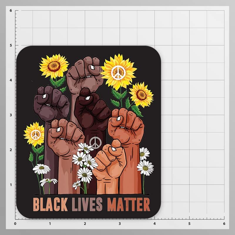 Black Lives Matter | Sunflower Peace Sign |Great Gift Idea|Single |5 Inch Magnet | Made in The USA | Car Auto Tool Box RefrigeratorMagnet|FBAMAG944 image 4