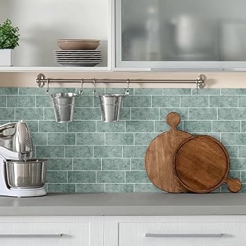 Waterproof 3D Brick Style Wallpaper 5pcs - PET Based Heat Resistant Panels For Interior Wall Application(D)