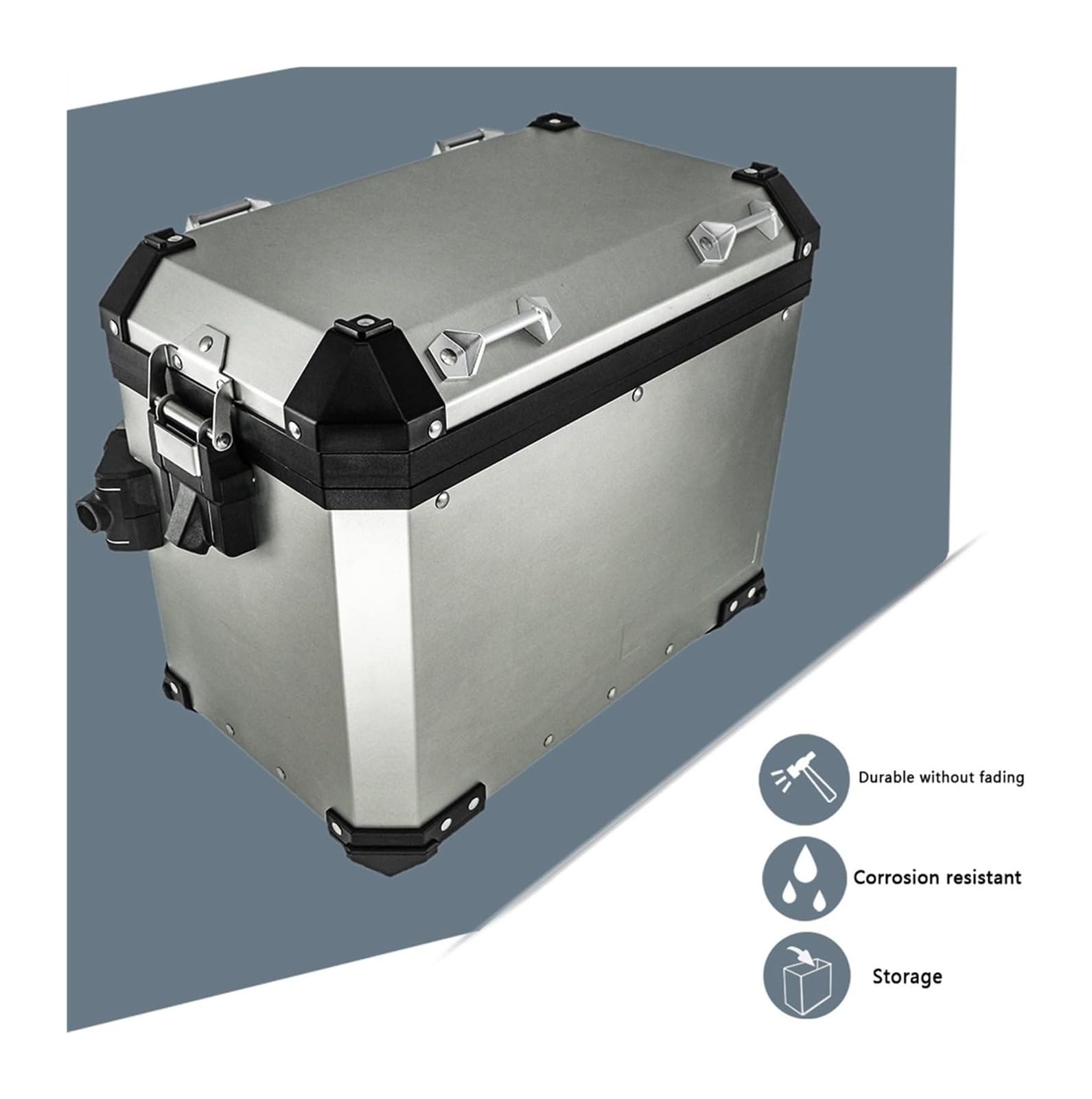 Für XADV 750 XADV750 2017 2018 2019 2020 Motorrad Packtaschen Top Case Aluminium Satteltasche Rack Gepäck Box Edelstahl Halterung Gepäckträger Hinten Motorrad