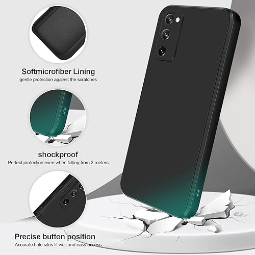 Miniatura 2 de GiiYoon Funda de silicona compatible con Samsung Galaxy S20 FE, funda de cuerpo completo sedoso suave al tacto con protección de cámara, funda a