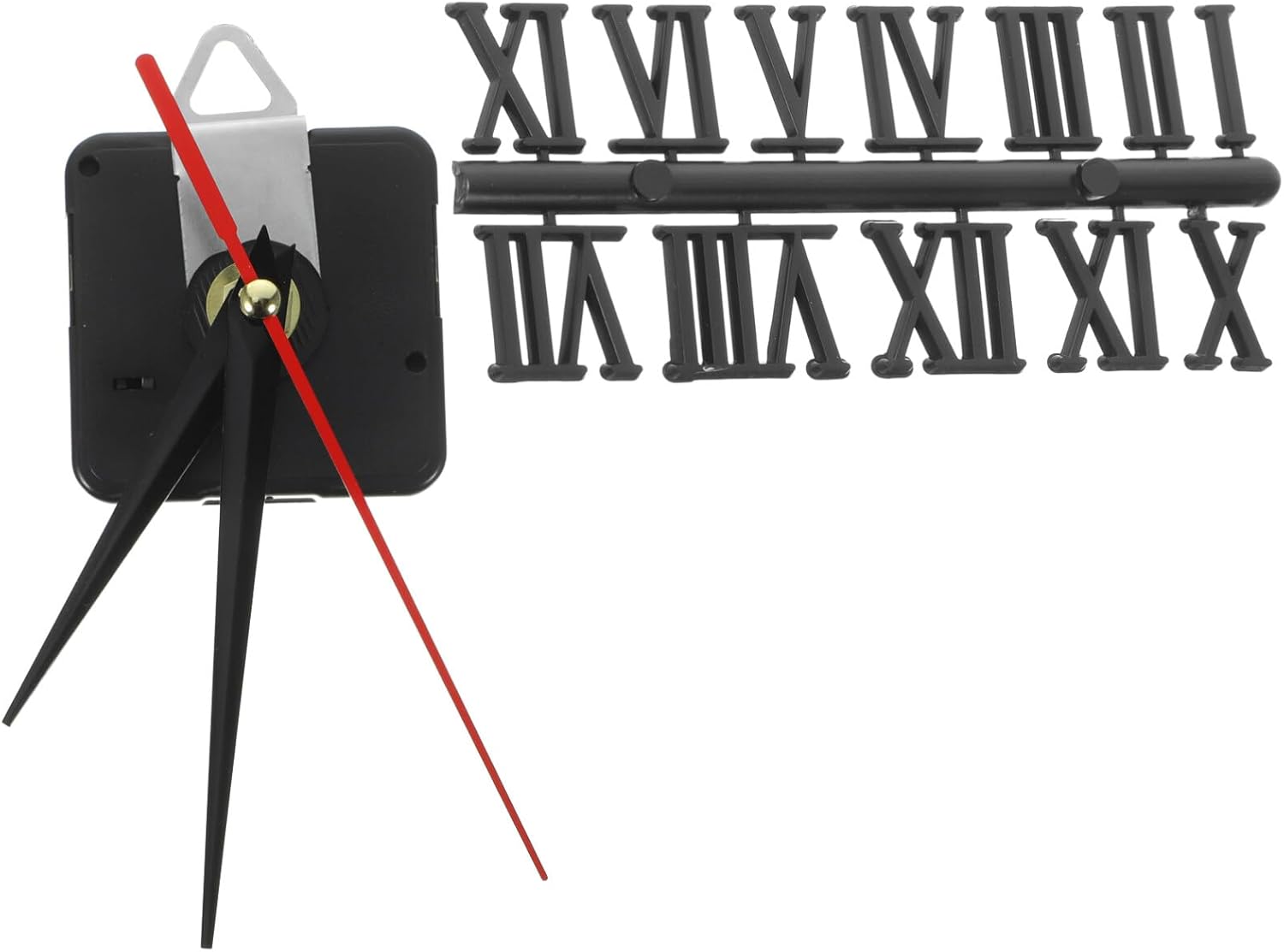 PRETYZOOM Clock Movement Kit Replacement Mechanism for Repairing Clocks Outdoor Indoor Roman Numerals