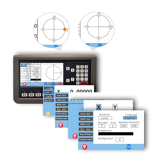 Display Digital 2 Ejes RPM con Escala Magnética 5um miniatura 2