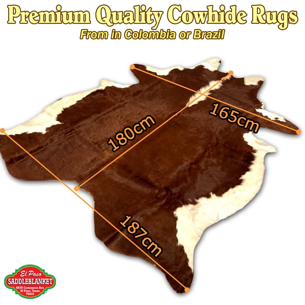 Amazon | 特大 ブラジル産 本革 天然皮革 カウラグ カウハイドラグ
