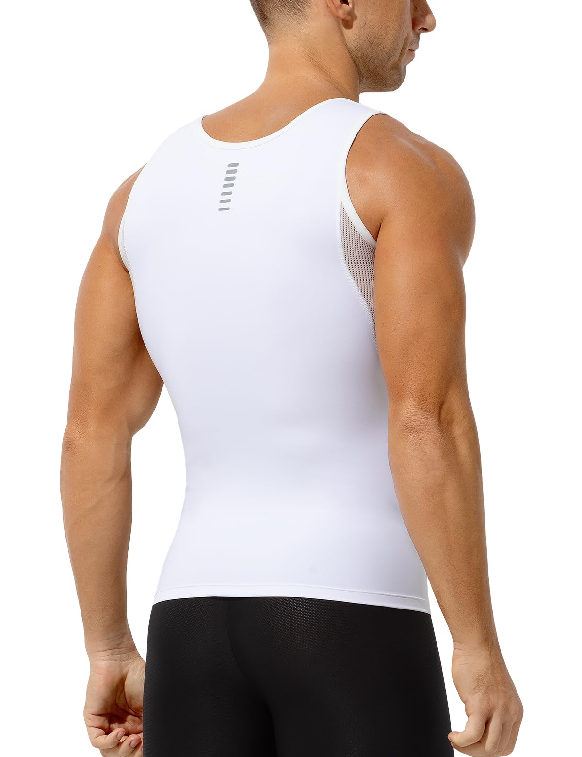 Mauro Kane Canotte Compressione Uomo, Shapewear Maglietta Contenitiva Snellente Intimo Sportivo Fitness Canottiera - 3