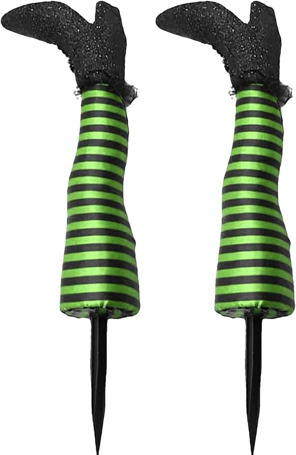 Wicked Witch Leg Stakes, Funny Witches Feet with Stakes, Funny Witches Feet Yard Decorations Party Supplies for Patio Garden Outdoor Indoor Clomuzi