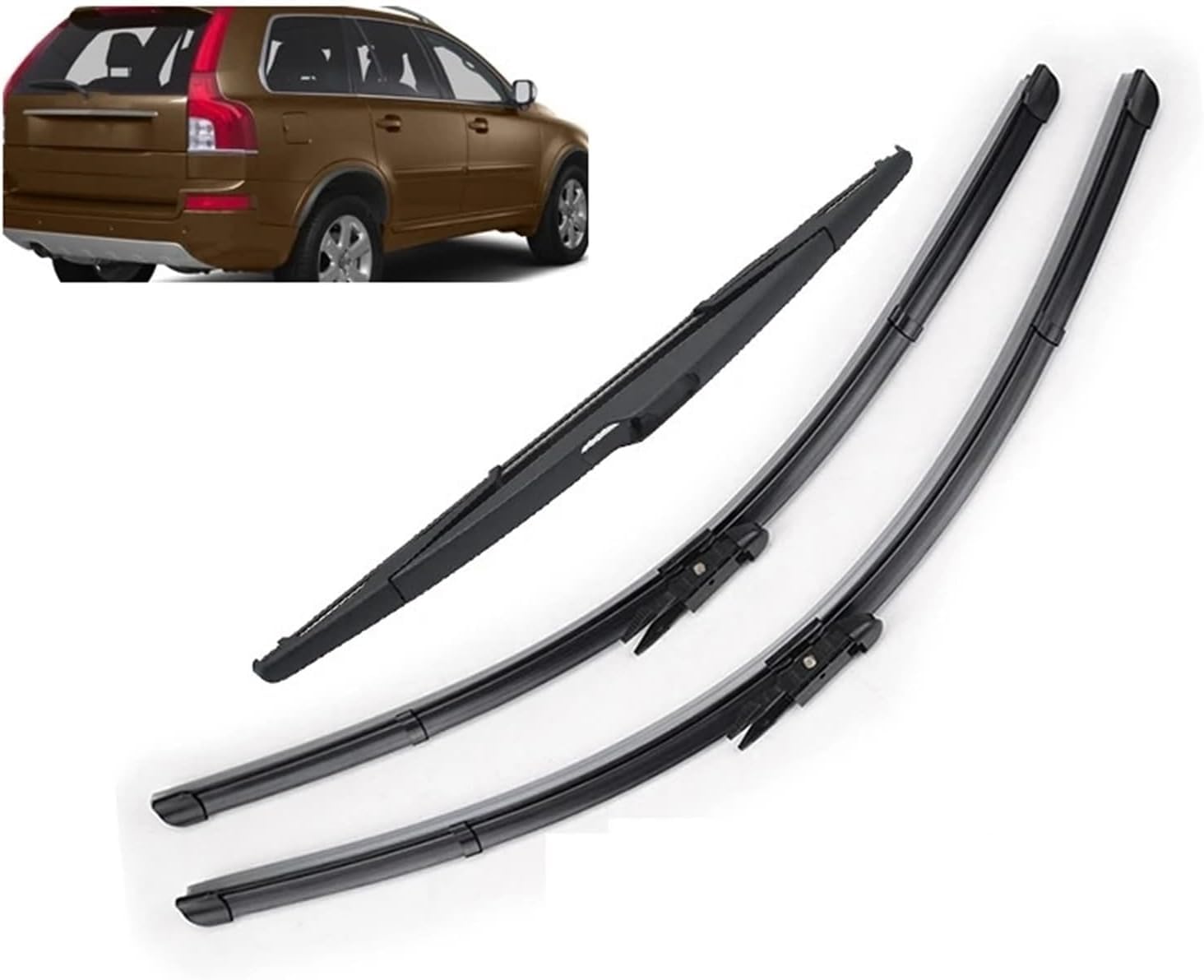 ZhangXD Front Windscreen Wipers For Volvo XC90 2012 2013 2014, Windshield Window Brush Front Wiper Blades All-Weather Replacement Set Easy Installation