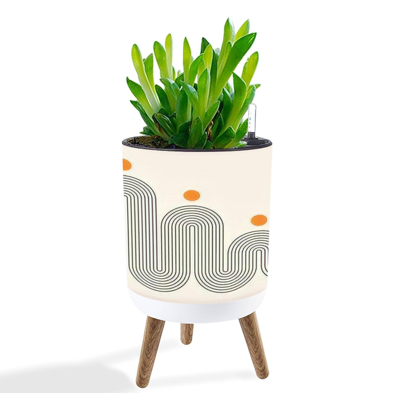 UHMLTCRBOD Planter With Stand Abstract Mid Century Boho Plant Pot With Legs