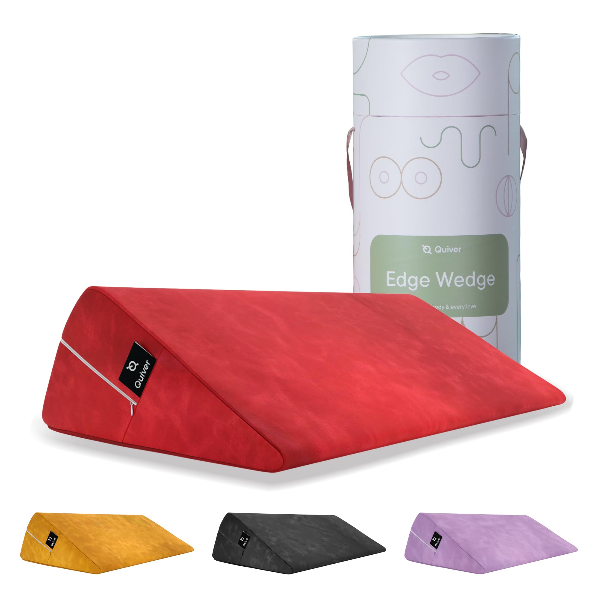 Quiver Edge Premium Intimacy Pillow for All Couples - Canada's Inclusive Intimacy Cushion - Sensual Positioning Sex Pillow Support for Enhanced Comfort (Color: Lavender - Faux Leather) — view 7