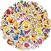 Wopin Pack of 100 Anime Winnie ​the Pooh Stickers Waterproof Anime Stickers for Children Teenagers Adults Vinyl Laptop Sticker for Water Bottles Luggage Skateboard Decals Graffiti Patches