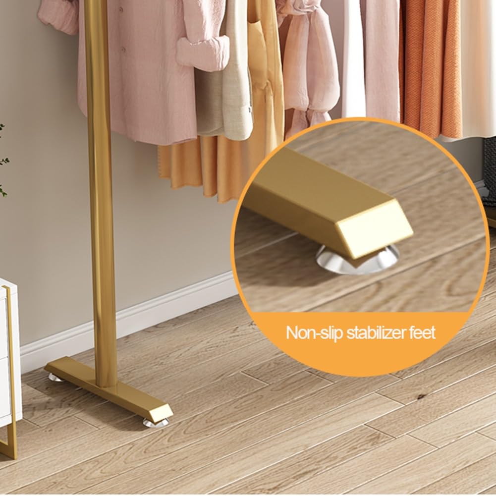 Appendiabiti resistente autoportante per camera da letto, armadio, supporta fino a 80 kg, elegante espositore per abbigliamento per casa, boutique o bazar