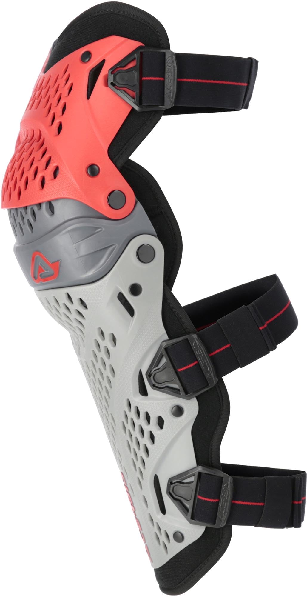Acerbis Impact Pro Knieprotektoren, rot/grau