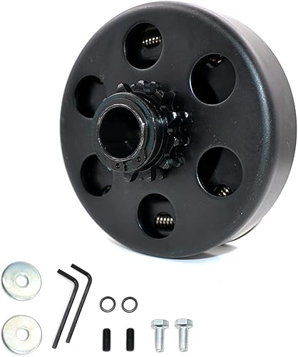 KARSEE Embrague centrífugo de embrague Go Kart de 34 pulgadas, diámetro de 10 dientes con cadena #4041420 para Honda GC GX, Mini bicicleta, Go Kart,