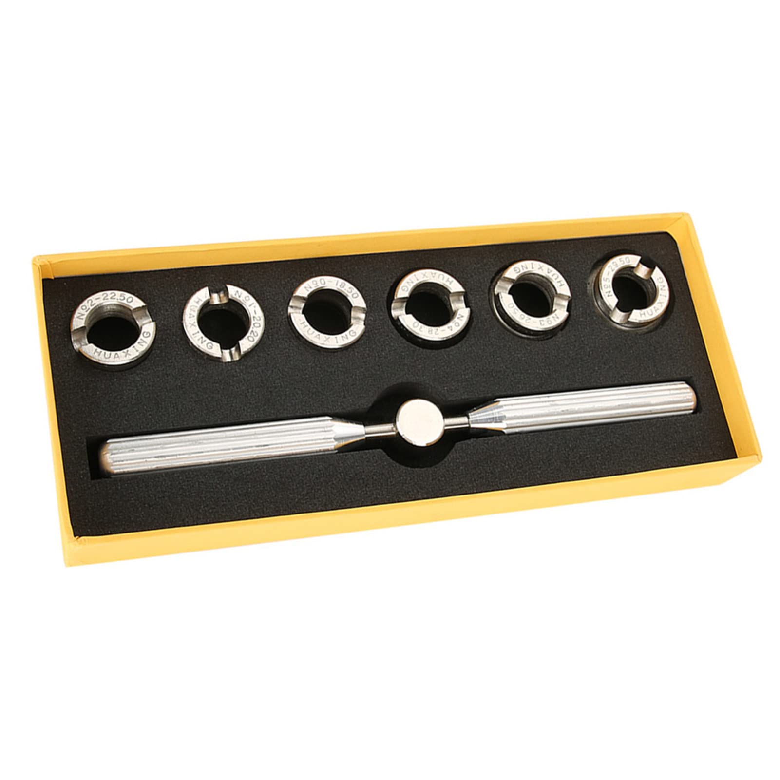 Watch Back Case Opener Kit, 6 Dies Watch Back Cover Opener Kit, Watch Back Remover Tool for Battery Replacement Watch, Watch Repairer Tool Set for Rolex Oyster