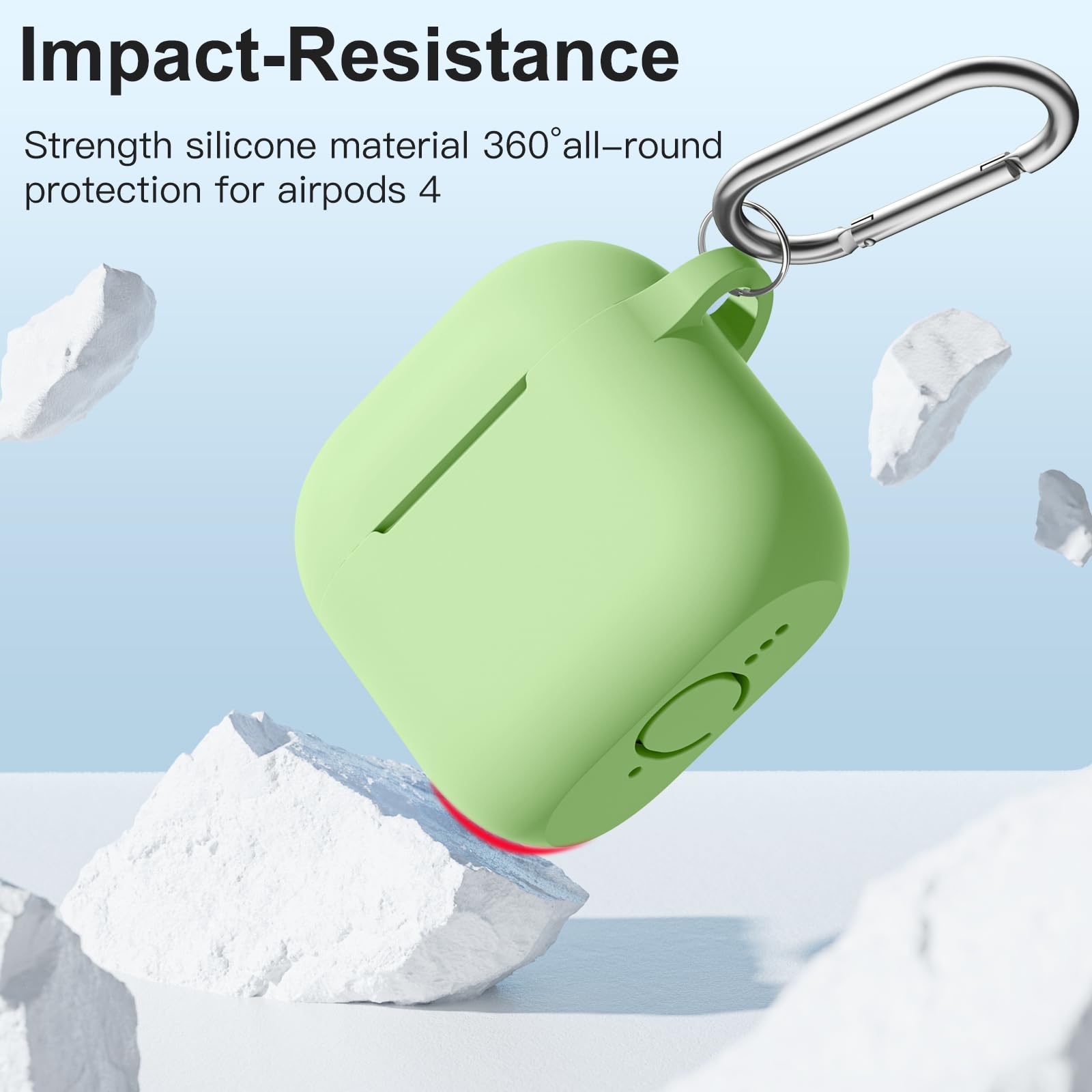 AirPods 4 Hülle Mit Blumengravur – Weiche Silikonhülle Mit Reinigungsset, Passend Für AirPods 4. Generation