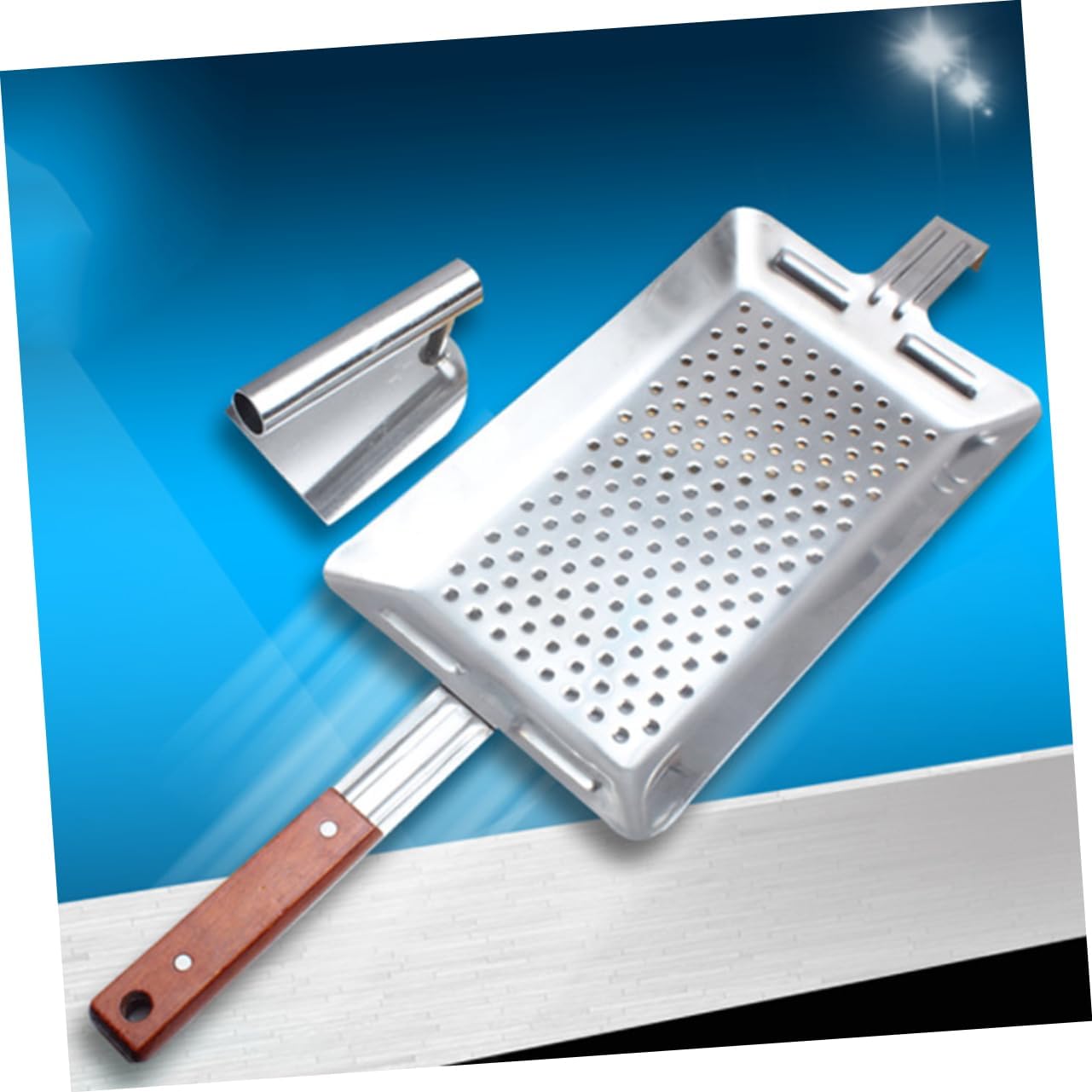 Zerodeko Stainless Steel Spaetzle Maker Noodle Press Maker Spaghetti Strainer Professional Kitchen Tool Press