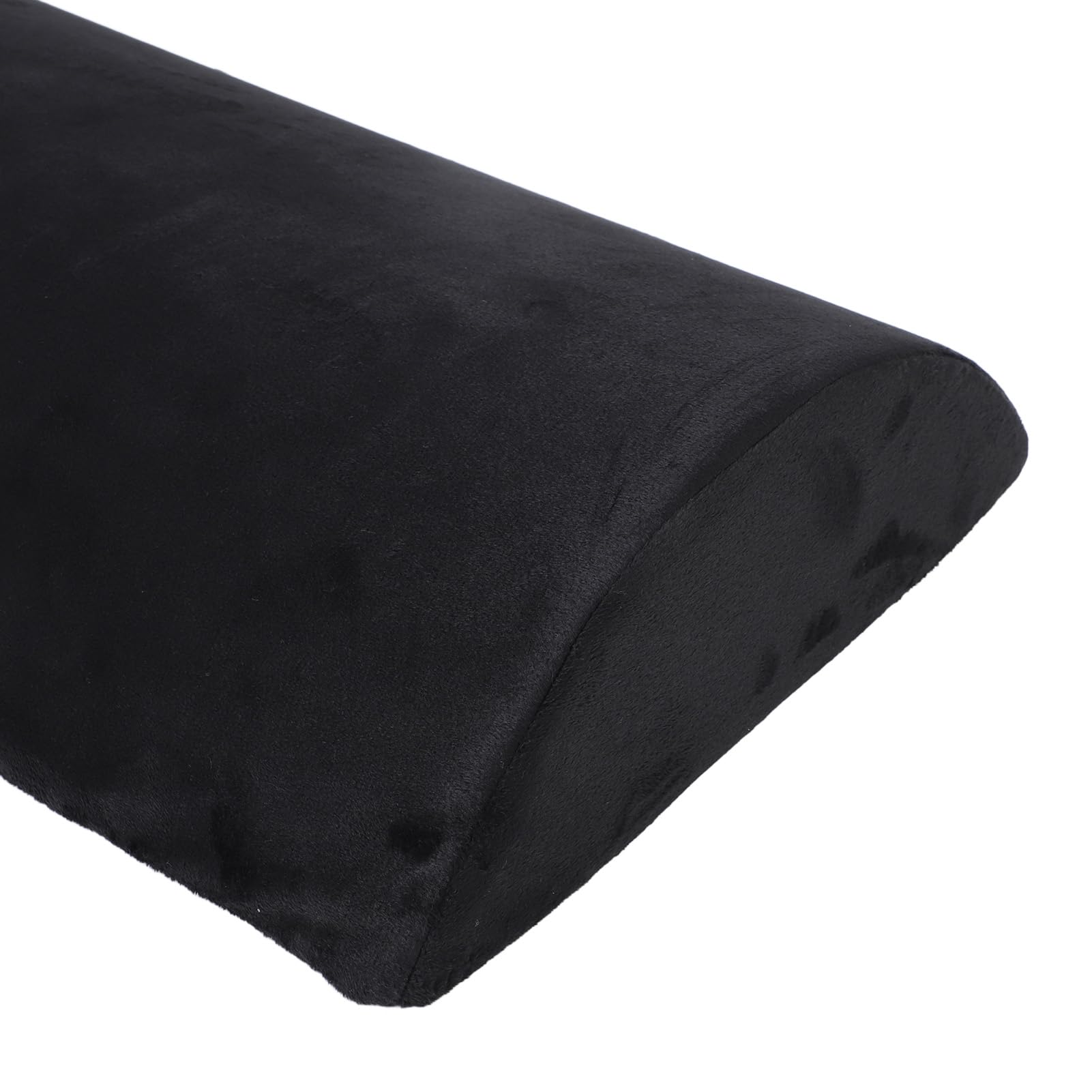 Poggiapiedi nero ergonomico regolabile in altezza, mezzo cilindro in schiuma a memoria di forma ad alto rimbalzo per ufficio, poggiapiedi sotto la scrivania con altezza personalizz